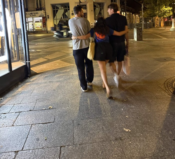 The Tartatin crew walking home after a late one